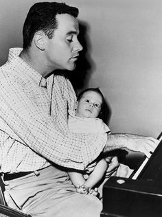 With son, Chris. Who needs the bass clef?